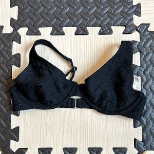 Rhythm black bikini top in size small